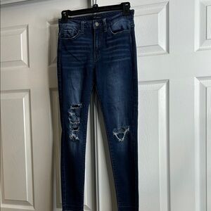 KanCan Midnight Blue Ripped Skinny‎ Jeans Style KC11083 Cut 2011 Size 26